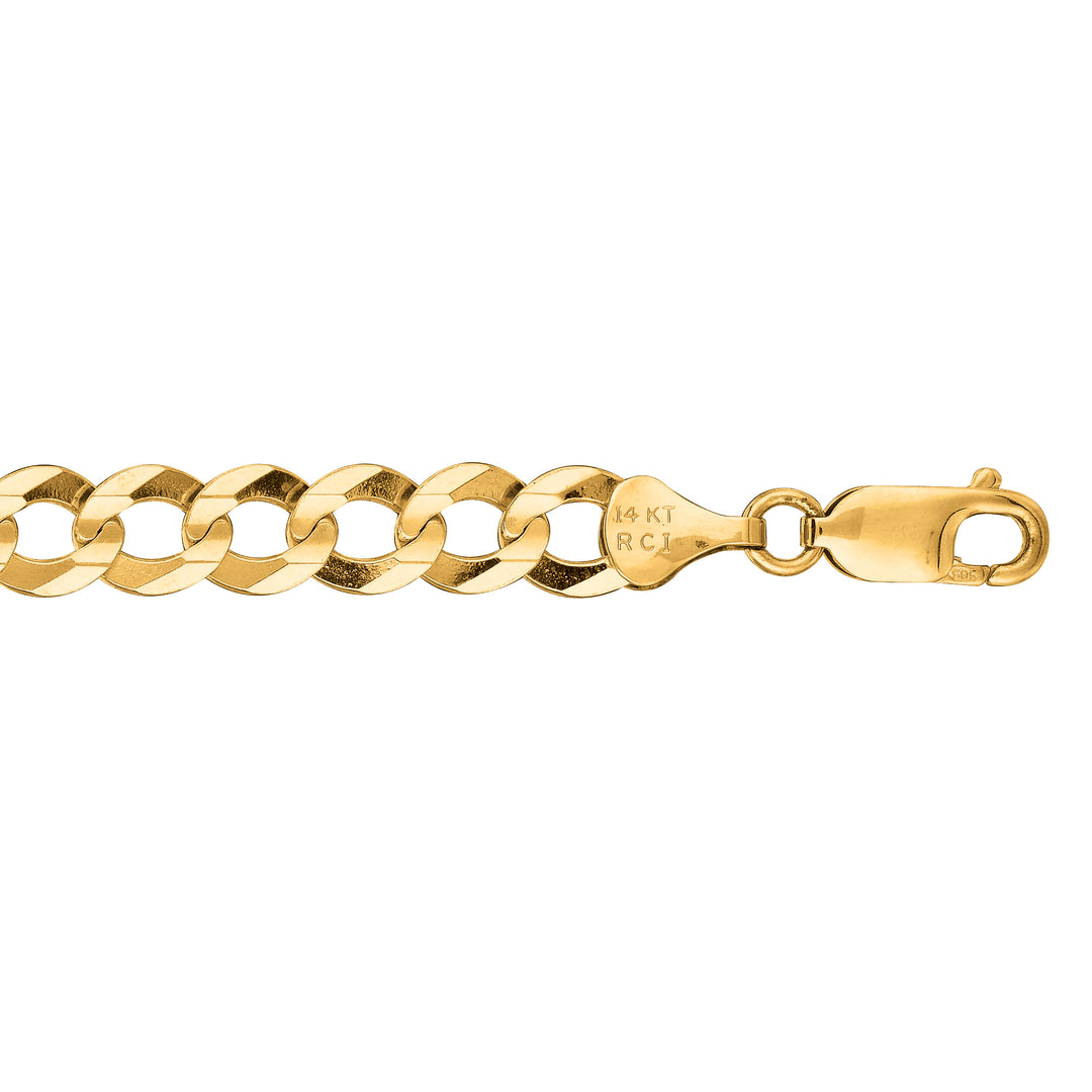 10K Gold 7.0mm Comfort Curb Chain