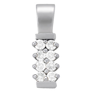 Multi-Diamond Round Pendant Necklace