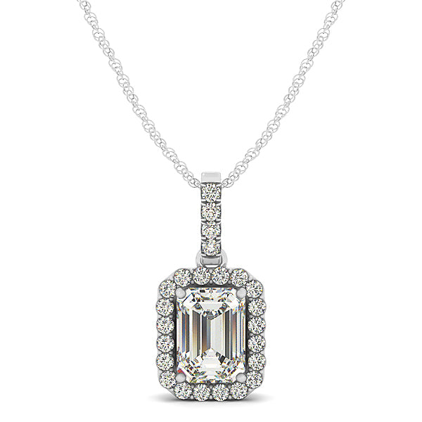 Halo Diamond Pendant