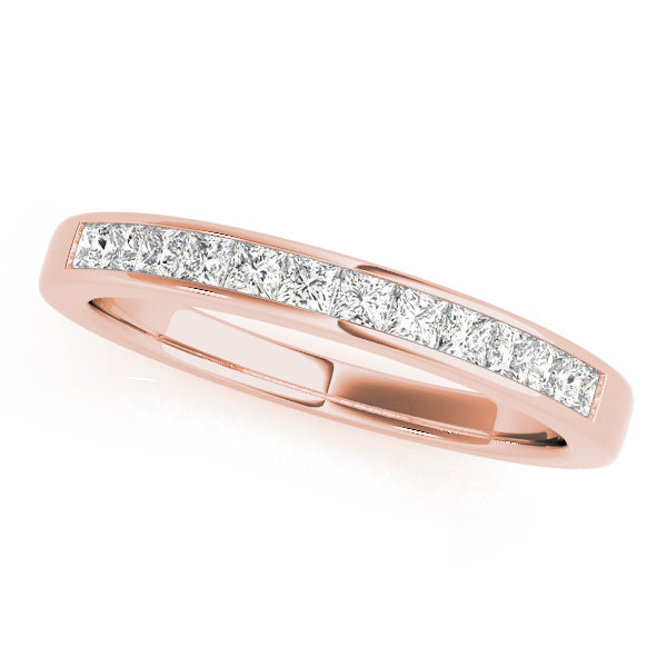 18K Rose Gold 1/5 ct tw Fancy Shape Diamond Wedding Ring