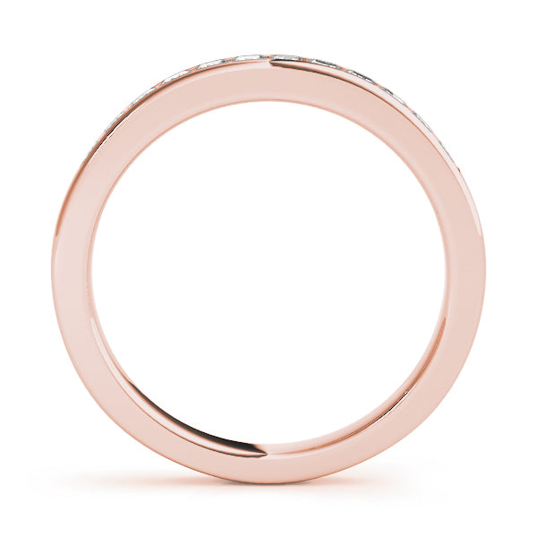 14K Rose Gold 1/5 ct tw Fancy Shape Diamond Wedding Ring