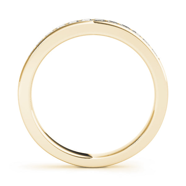 14K Yellow Gold 1/5 ct tw Fancy Shape Diamond Wedding Ring