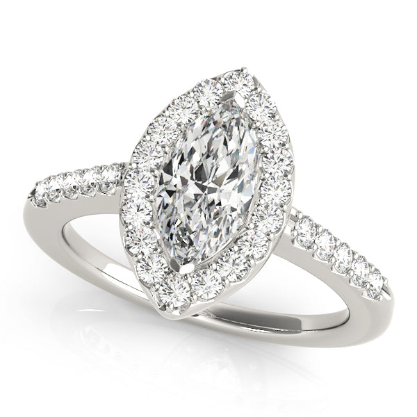Halo Diamond Engagement Ring