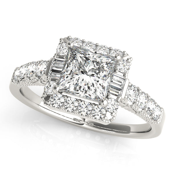 Halo Diamond Engagement Ring