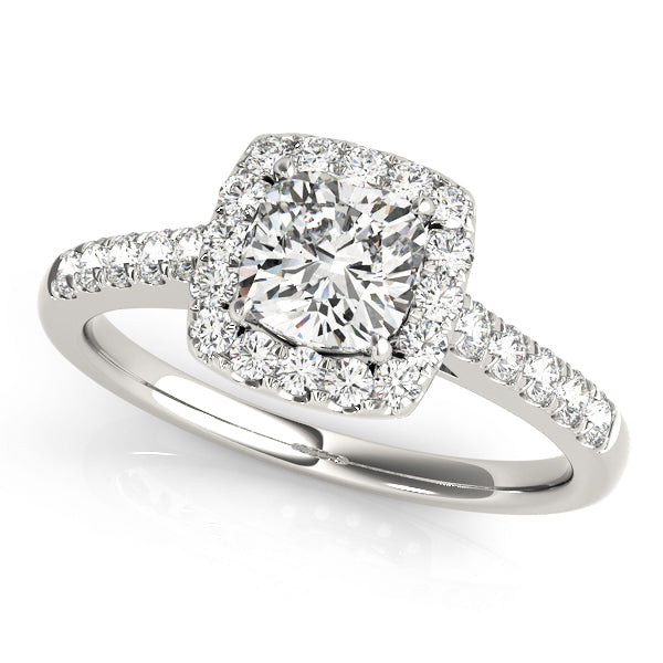 Halo Diamond Engagement Ring
