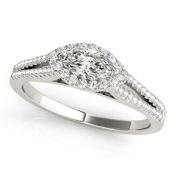 Halo Diamond Engagement Ring