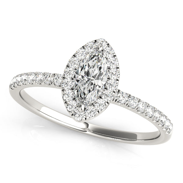 Halo Diamond Engagement Ring
