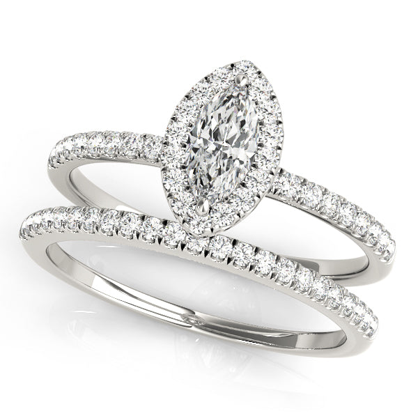 Halo Diamond Engagement Ring