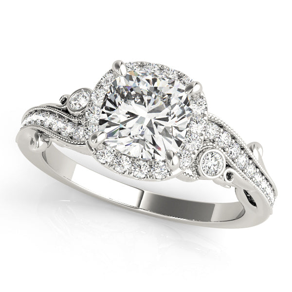 Halo Diamond Engagement Ring