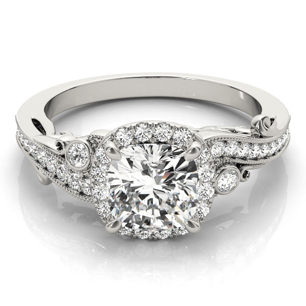 Halo Diamond Engagement Ring