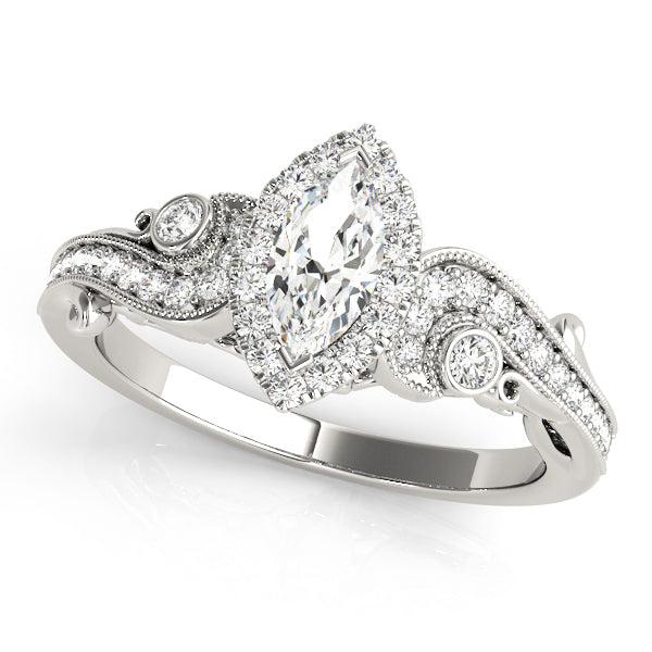 Halo Diamond Engagement Ring