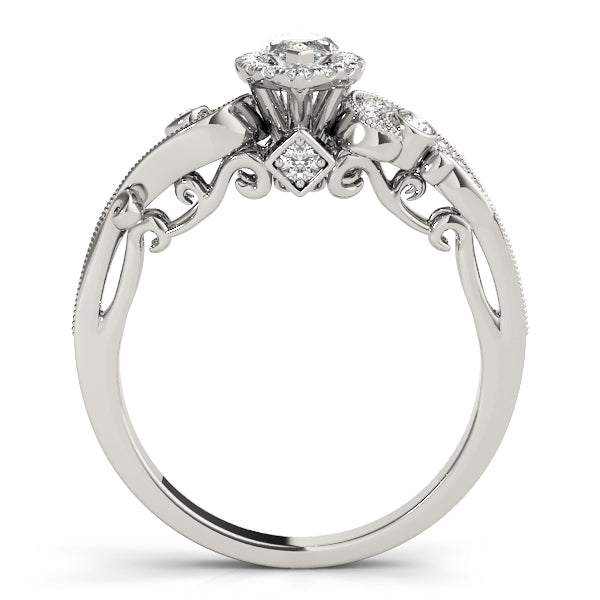 Halo Diamond Engagement Ring