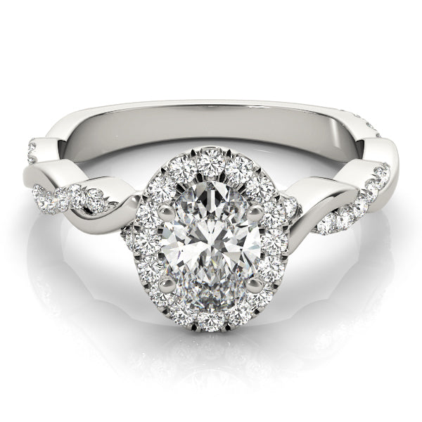 Halo Diamond Engagement Ring