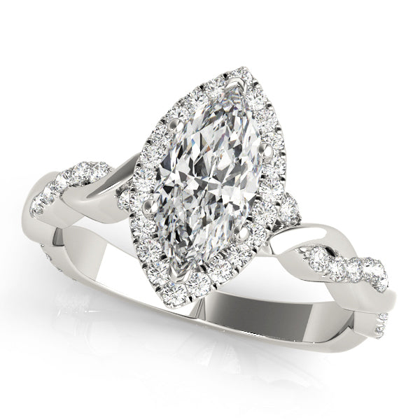 Halo Diamond Engagement Ring