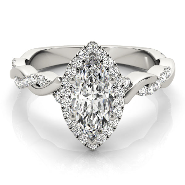 Halo Diamond Engagement Ring