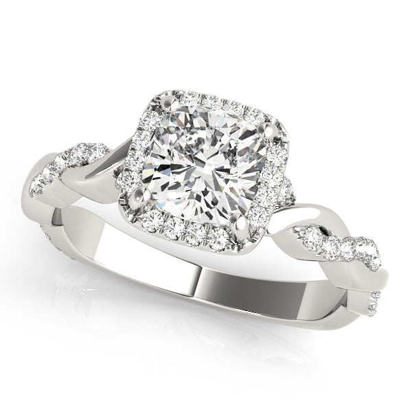 Halo Diamond Engagement Ring