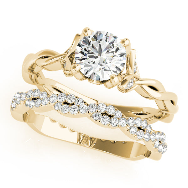 14K Yellow Gold 7/8 ct tw Solitaire Diamond Engagement Ring