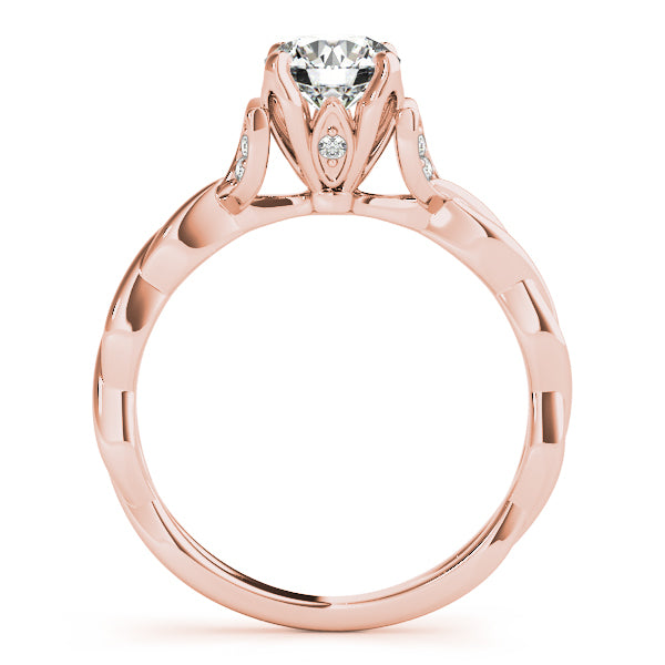 14K Rose Gold 7/8 ct tw Solitaire Diamond Engagement Ring