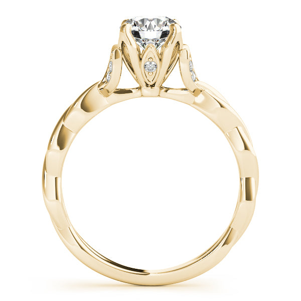 14K Yellow Gold 7/8 ct tw Solitaire Diamond Engagement Ring