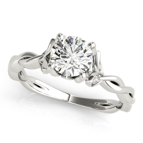 18K White Gold 7/8 ct tw Solitaire Diamond Engagement Ring
