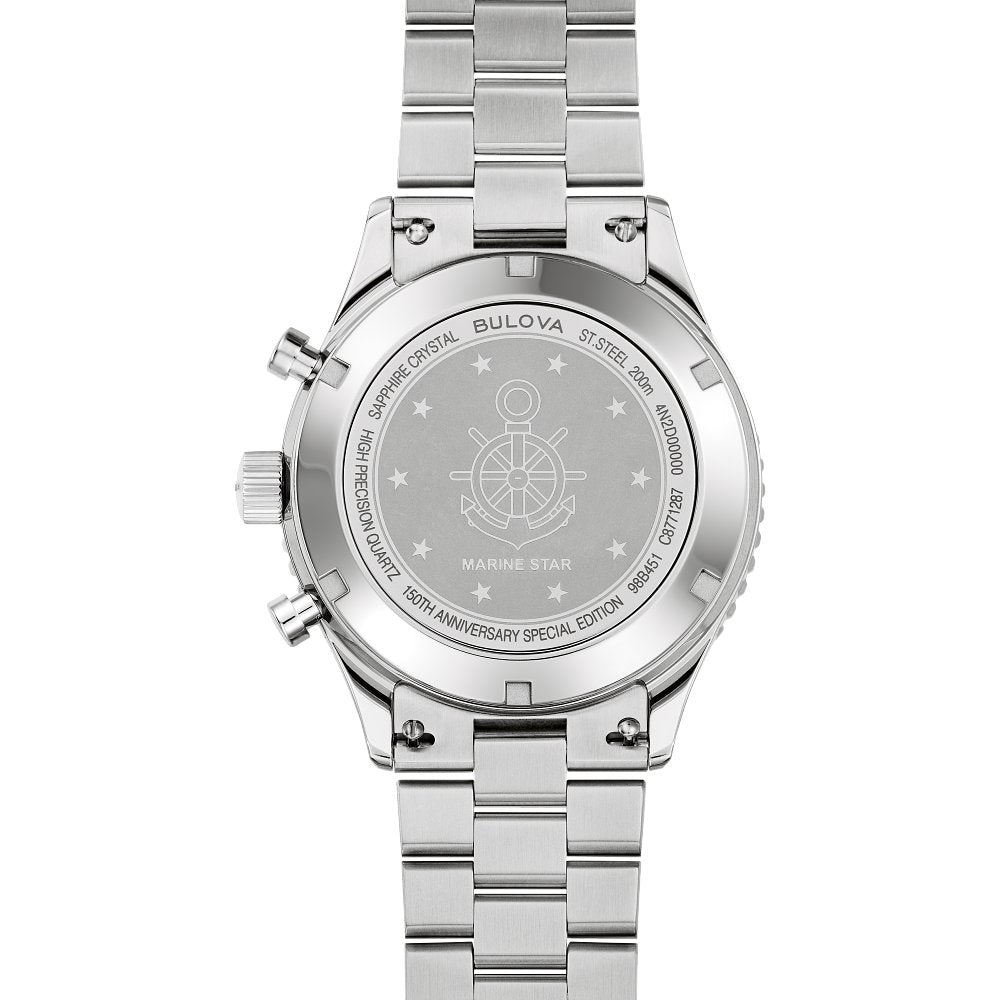 Bulova Stainless Steel Heritage Mens Watch