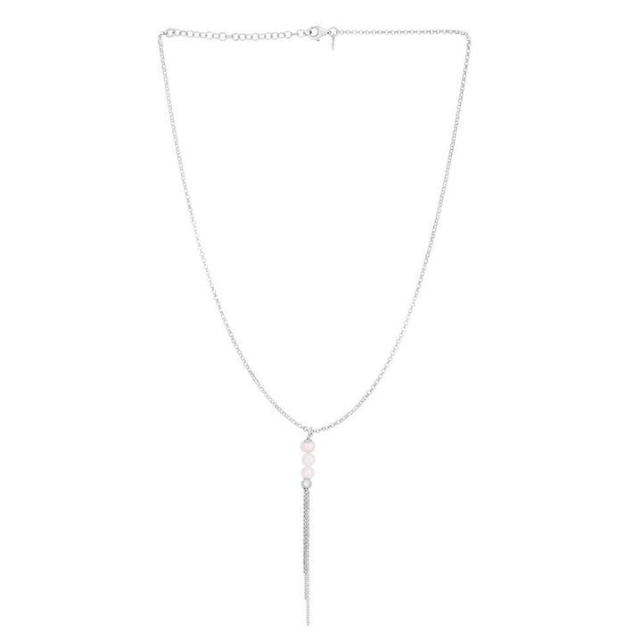 Sterling Silver Pearl Tassel Necklace