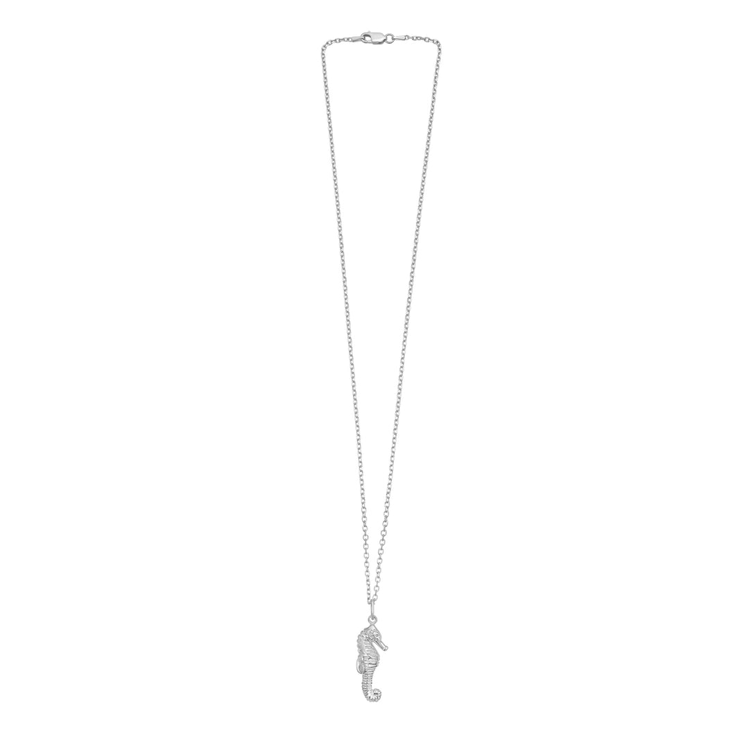 Silver Seahorse Pendant