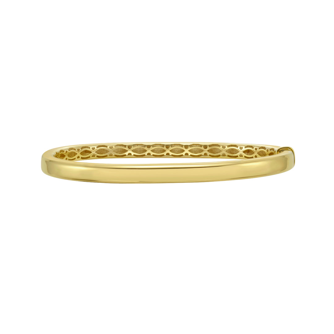 14K Oval Bangle