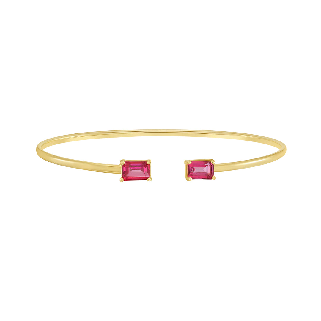 14K Pink Mystic Topaz Candy Bangle