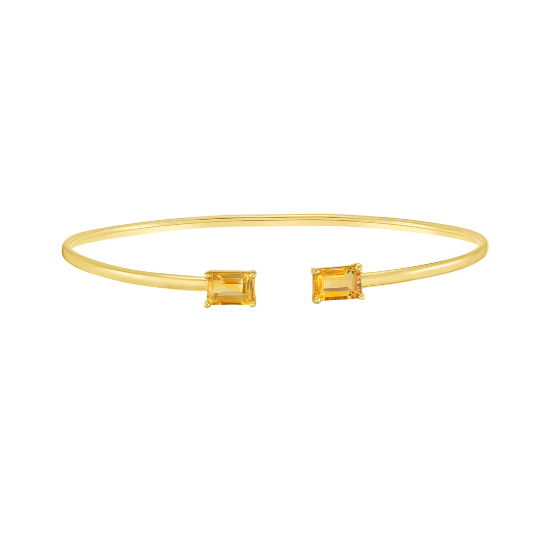 14K Citrine Candy Bangle