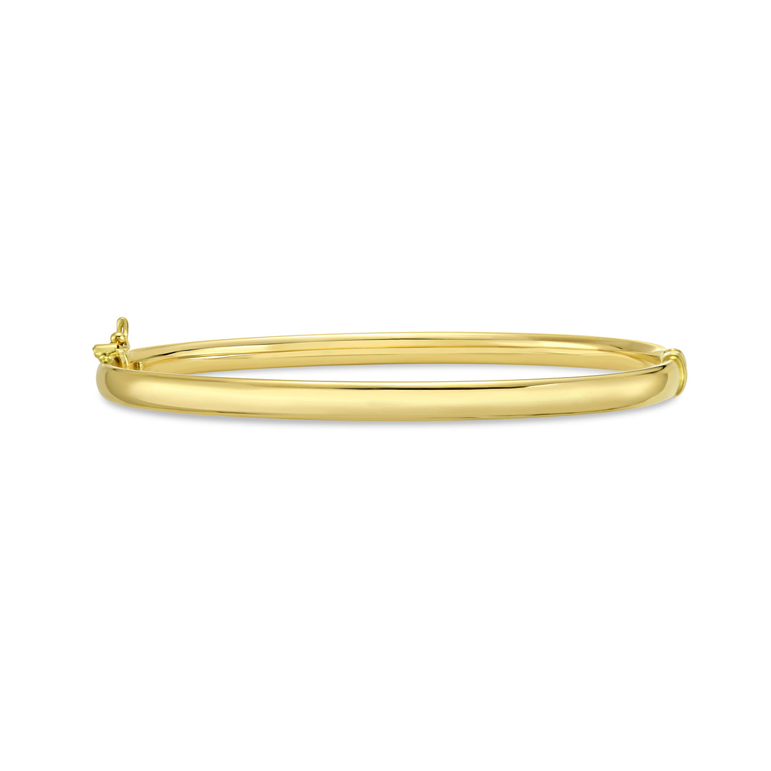 14K Stackable Curved Bangle