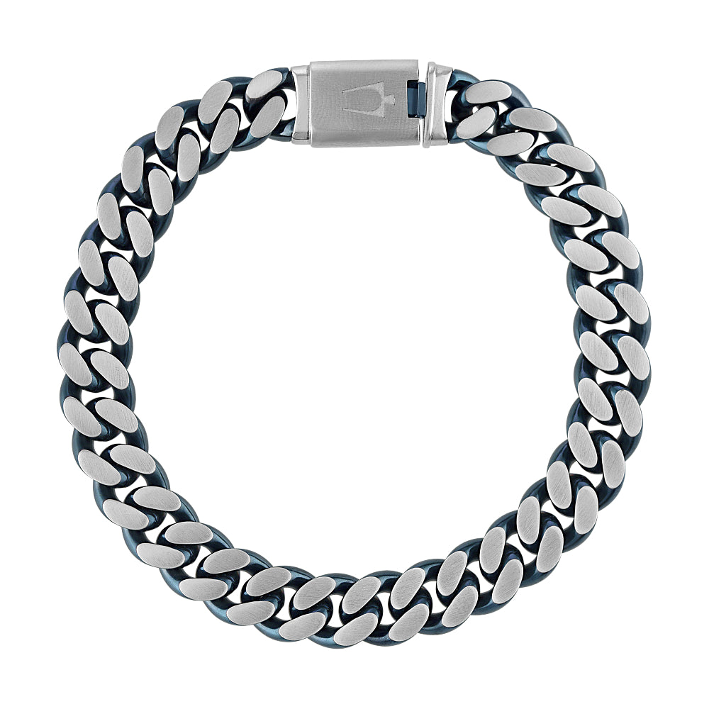 Bulova Stainless Steel Classic Jewelry Mens Bracelet