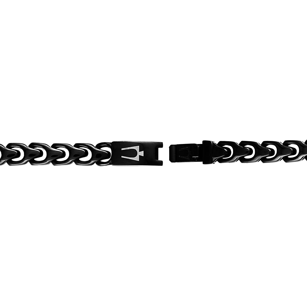 Bulova Stainless Steel Classic Jewelry Mens Bracelet