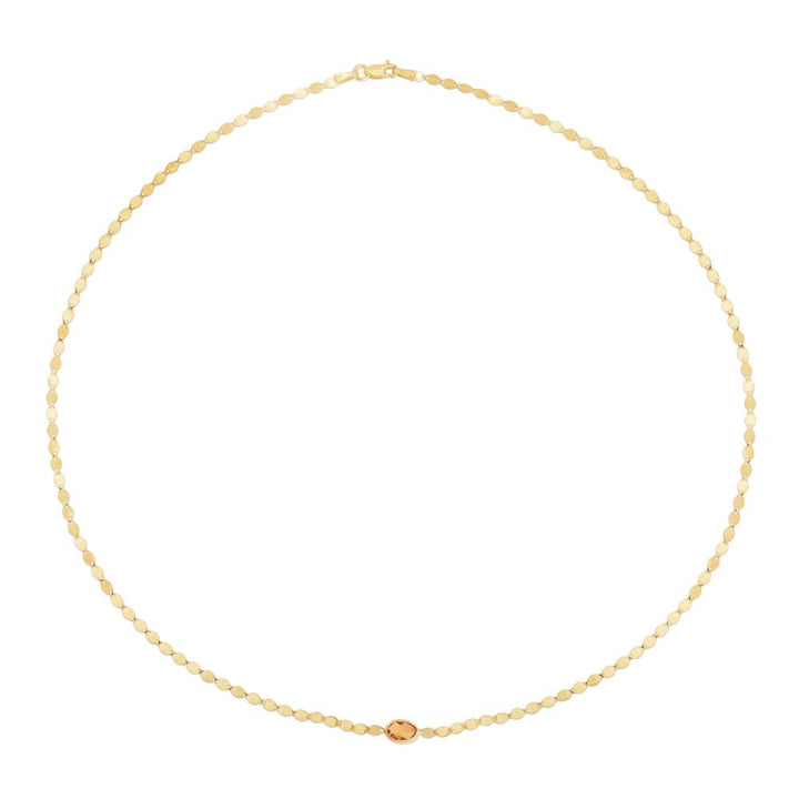 14K Citrine Mirrored Chain Bracelet