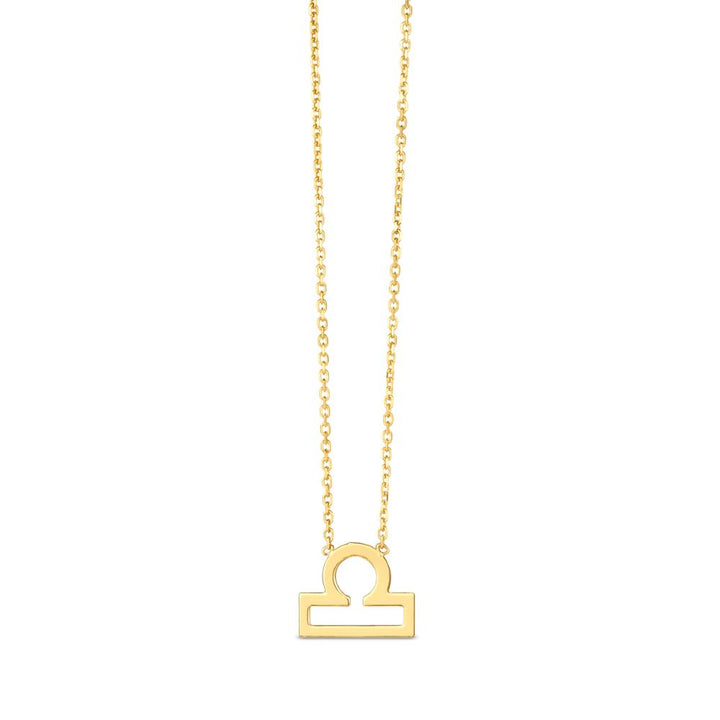 14K Gold Libra Necklace