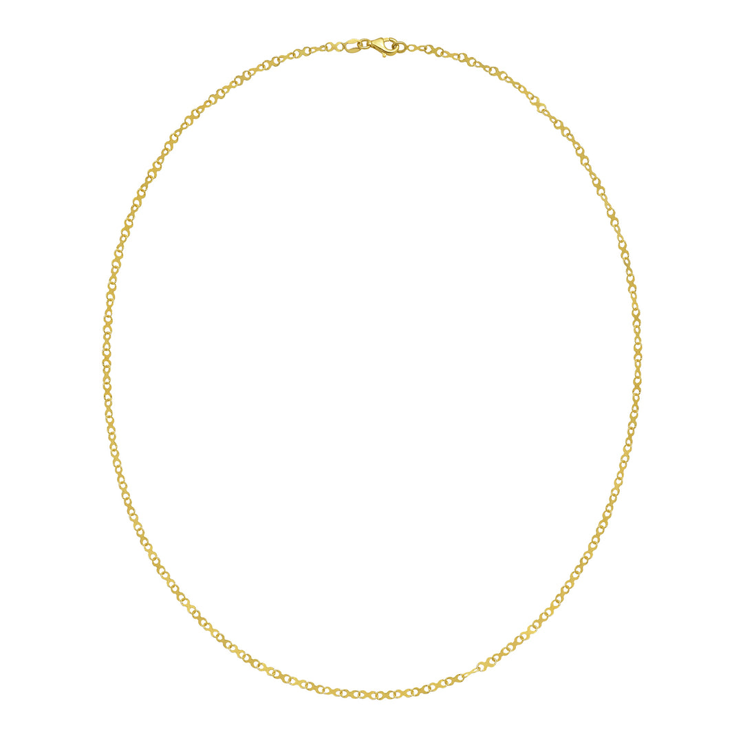 14K Large Infinity Link Necklace