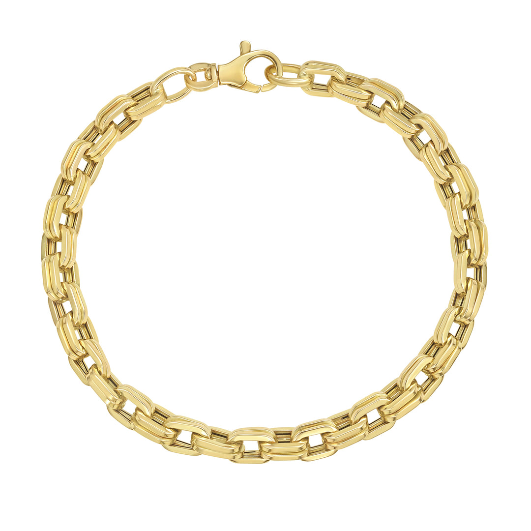 14K Mens Bold Link Bracelet