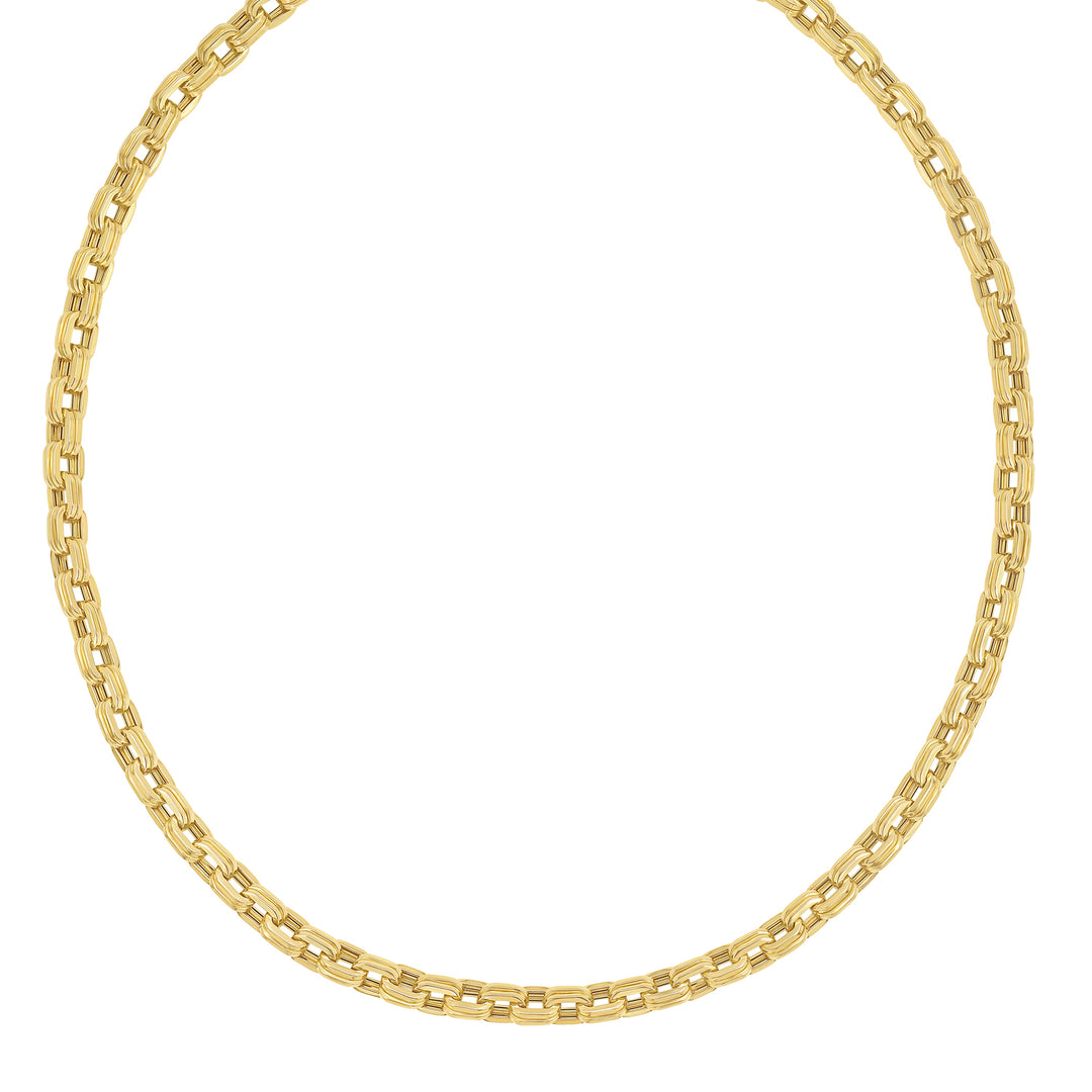 14K Mens Bold Link Necklace