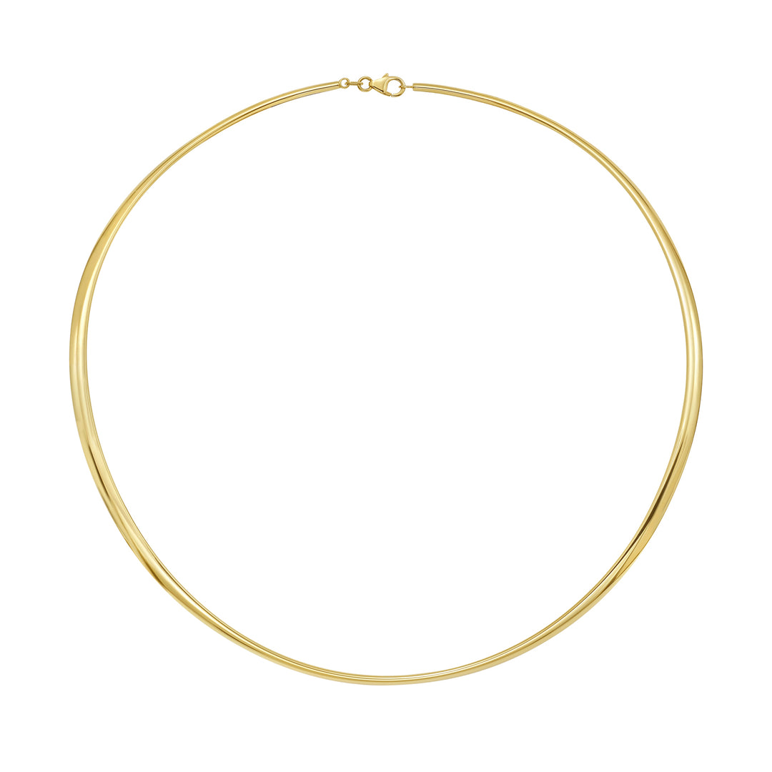 14K 3.7mm High Shine Collar Necklace