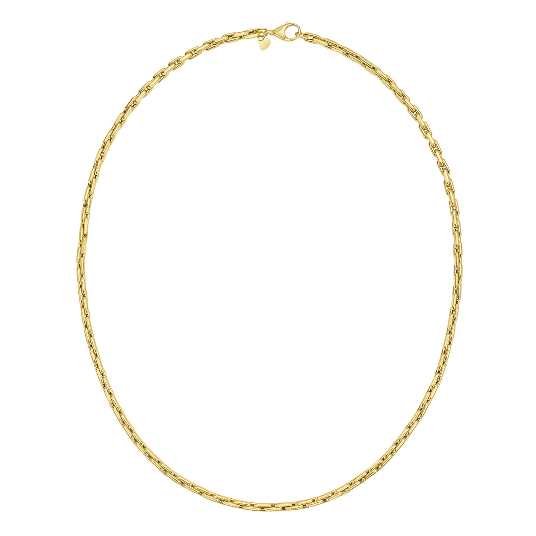 14K Mens Cable Link Necklace