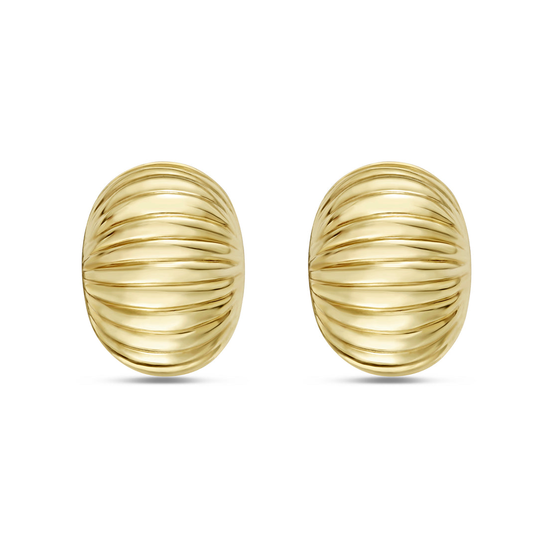 14K Round Tubogas Studs