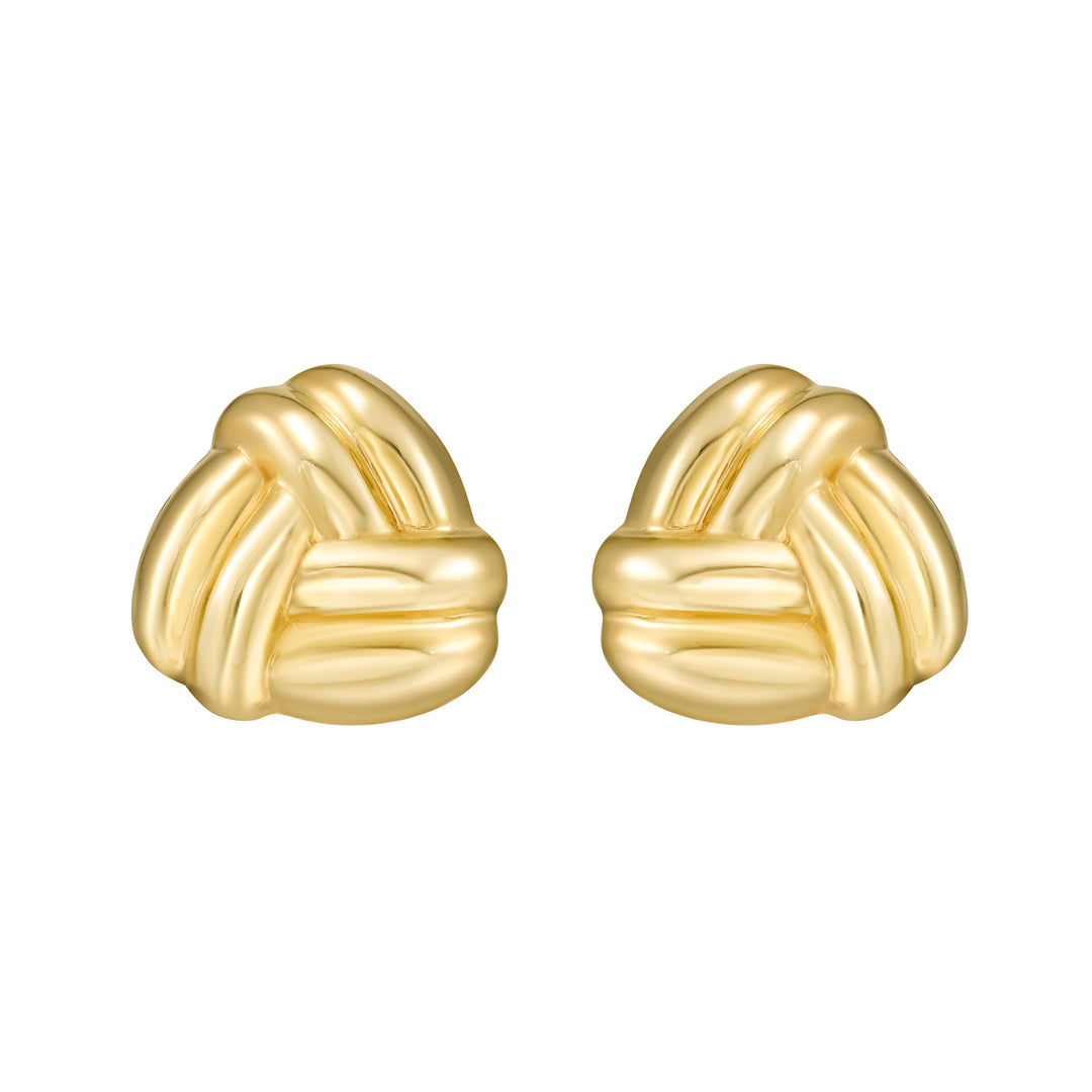 14K Small Double Knot Earrings