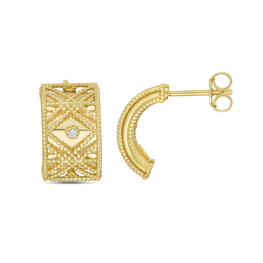 14K Diamond VannÃ¨rie Earrings