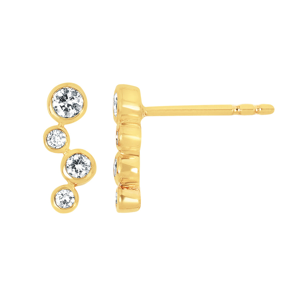 EARRINGS  RD A LG 0.25;