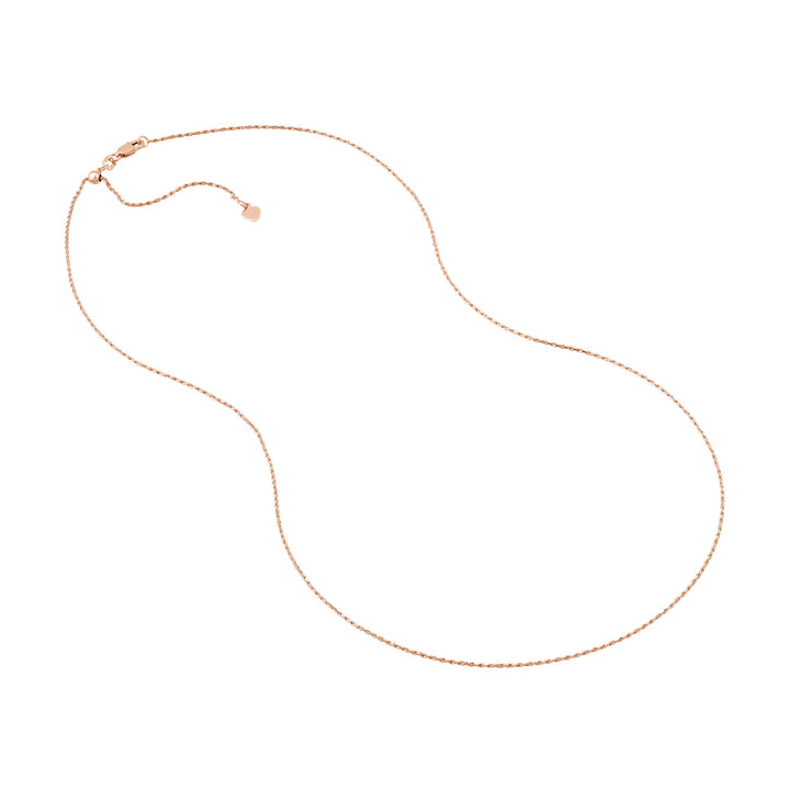 Adjustable Rope Chain Necklace with Slider
