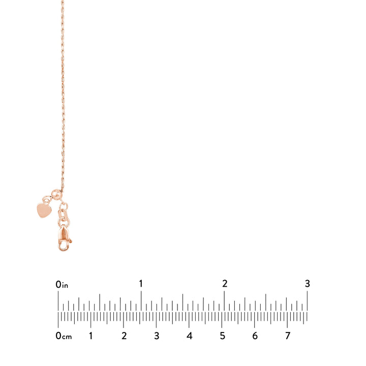 Adjustable Rope Chain Necklace with Slider