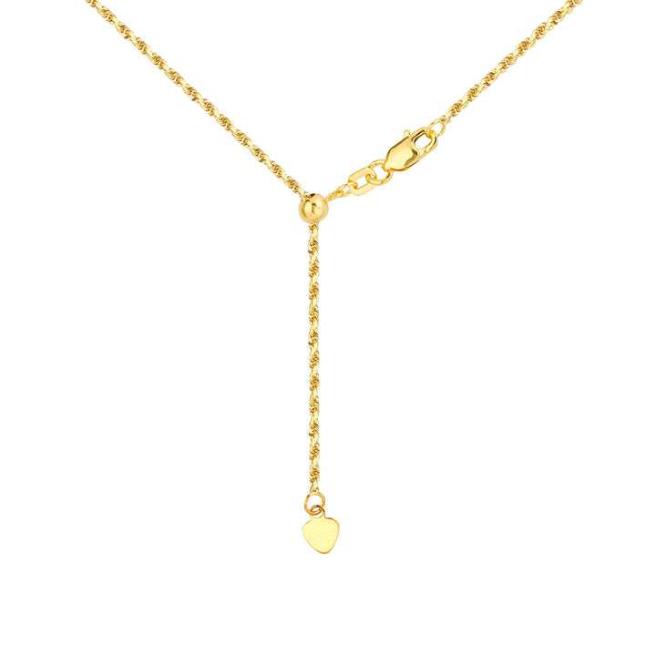 Adjustable Rope Chain Necklace with Slider