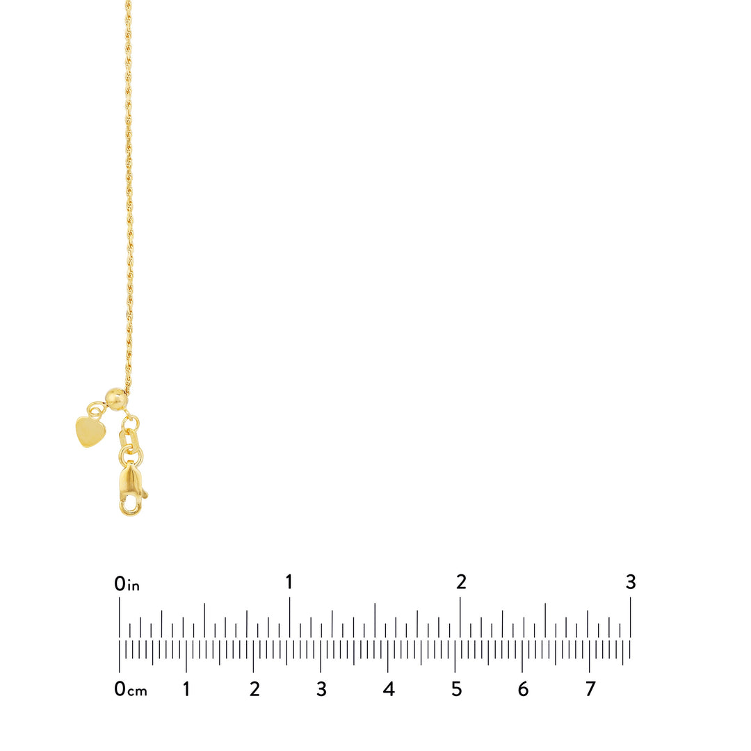 Adjustable Rope Chain Necklace with Slider