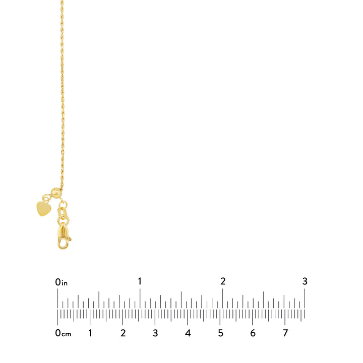 Adjustable Rope Chain Necklace with Slider