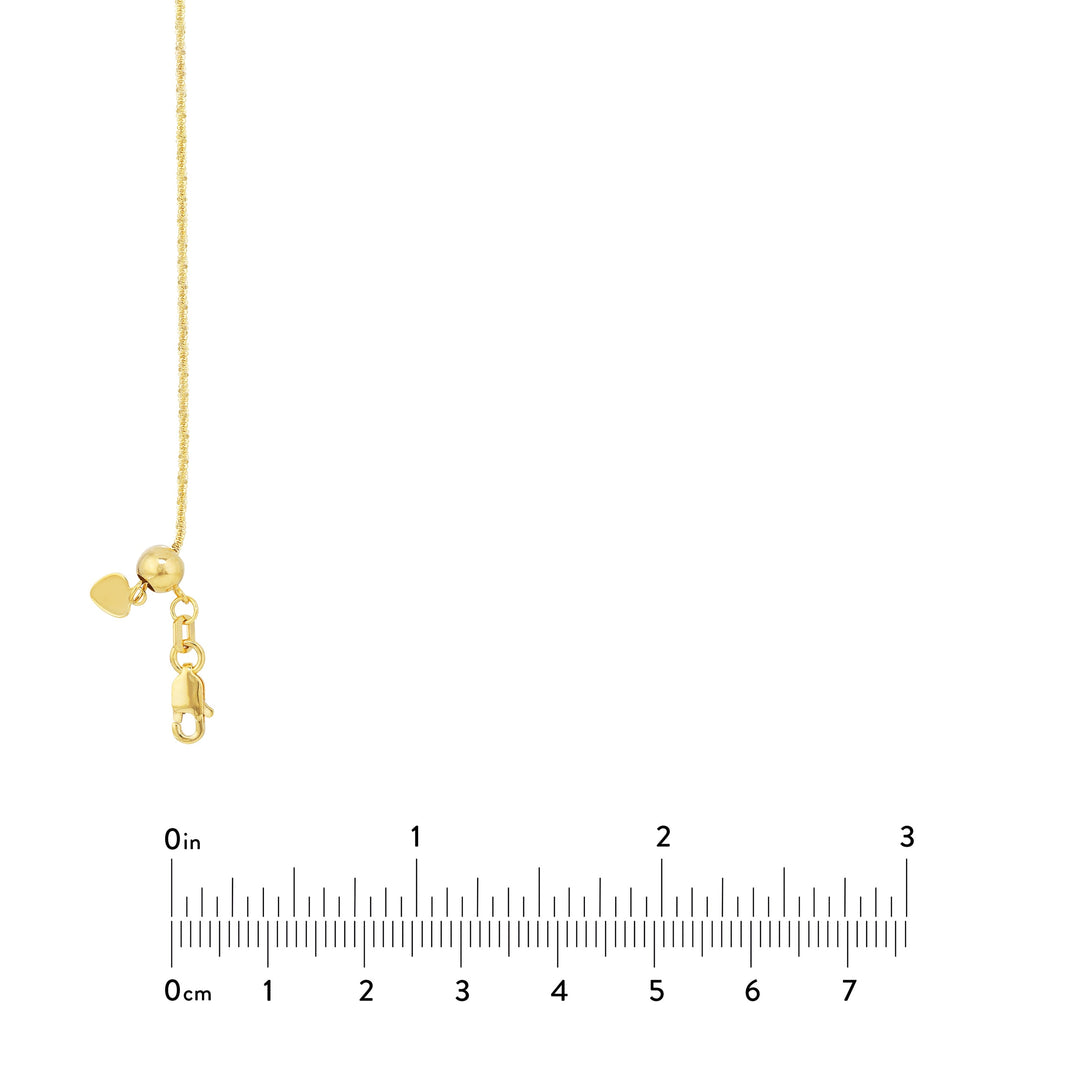 Adjustable Sparkle Chain Necklace with Slider